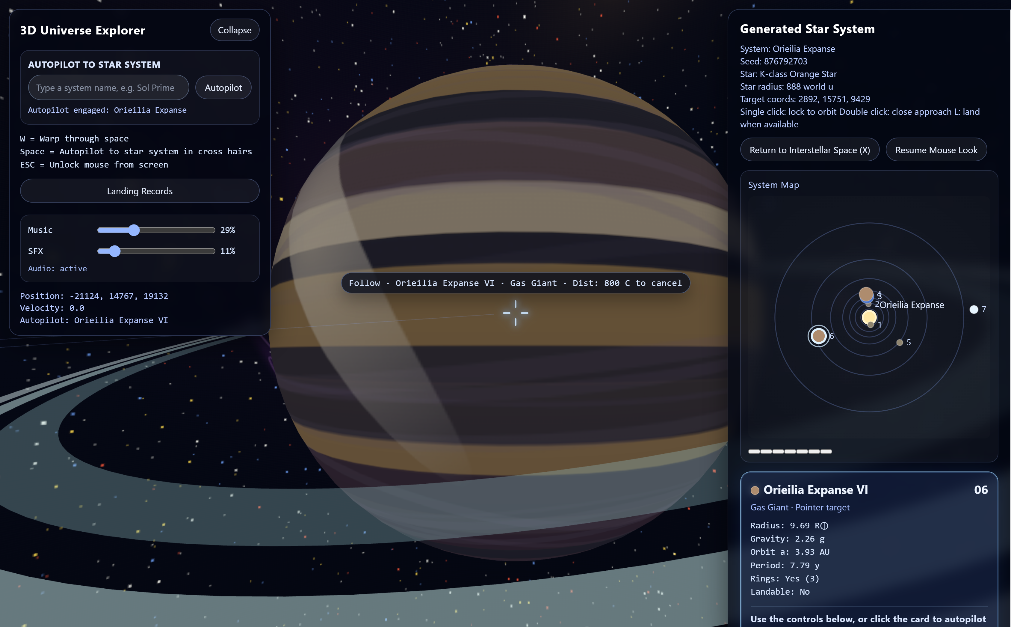 Universe Explorer screenshot
